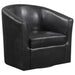 Turner Upholstery Sloped Arm Accent Swivel Chair Dark Brown image