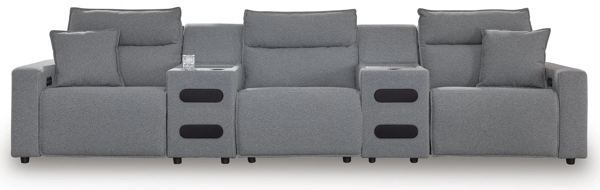 Modmax II Power Reclining Sectional with Audio Consoles