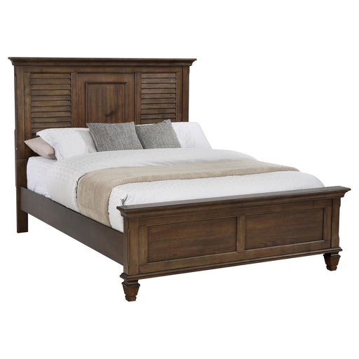 Franco Eastern King Panel Bed Burnished Oak image