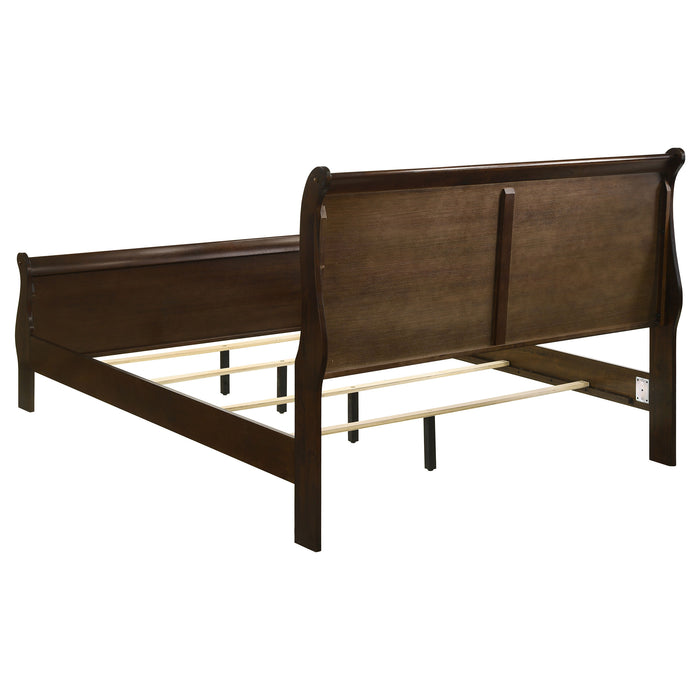 Louis Philippe Sleigh Panel Bed