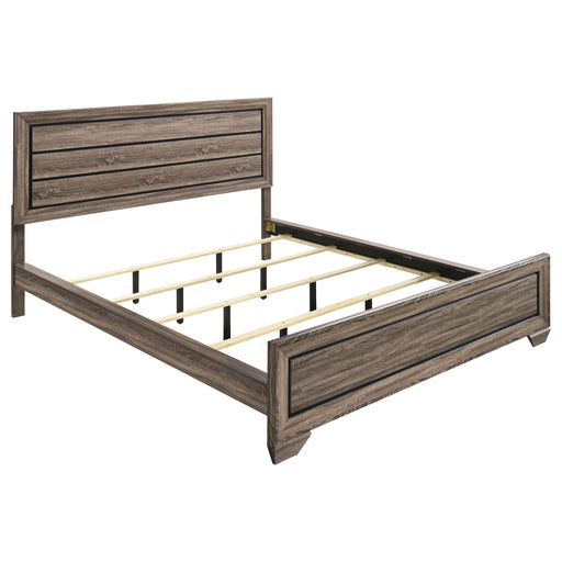 Kauffman California King, E.king, & Queen Panel Bed Washed Taupe - Nick's Furniture (IL)