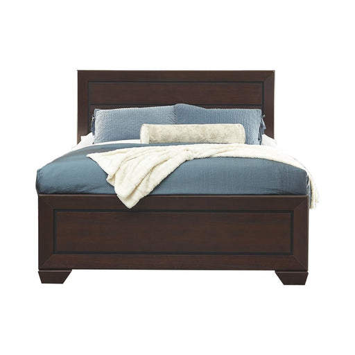 Kauffman California King, Eastren King, & Queen Panel Bed Dark Cocoa - Nick's Furniture (IL)