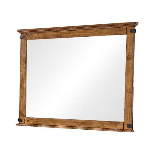 Brenner Rectangular Dresser Mirror Rustic Honey image