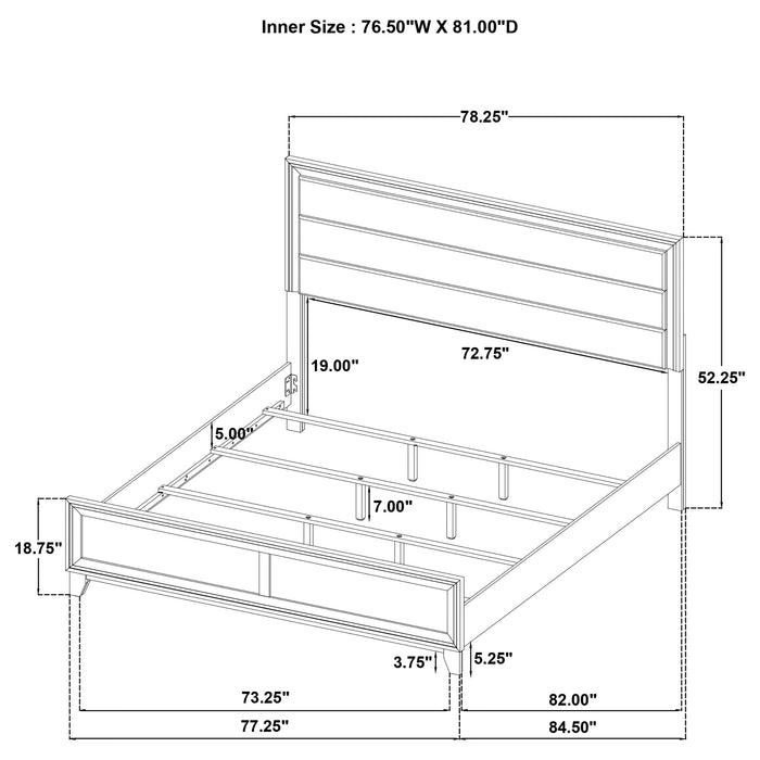 Welsley 4 Pc Bedroom Set - Nick's Furniture (IL)
