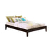 Hounslow California King, E.King, & Queen Universal Platform Bed Cappuccino - Nick's Furniture (IL)