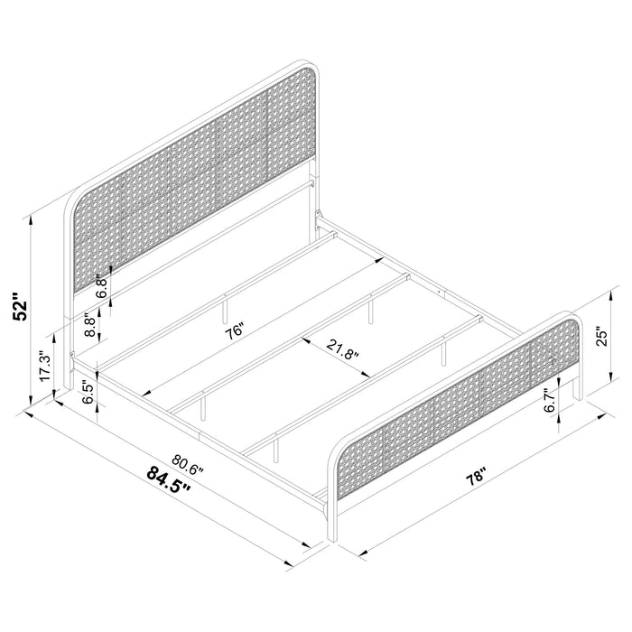 Lanewood Eastern King Bed - Nick's Furniture (IL)