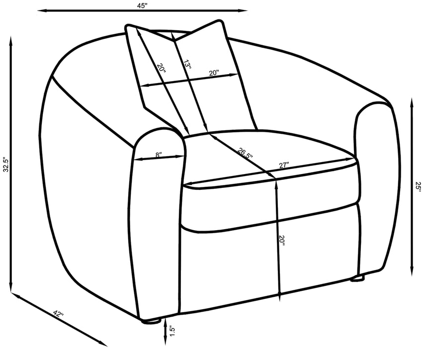 Isabella Stationary 3 Pc Sets - Nick's Furniture (IL)
