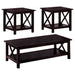 Rachelle 3-piece Occasional Table Set Deep Merlot image