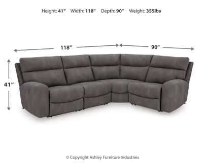 Next-Gen DuraPella Power Reclining Sectional - Nick's Furniture (IL)