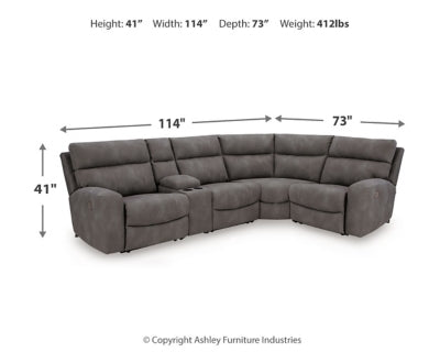 Next-Gen DuraPella Power Reclining Sectional - Nick's Furniture (IL)
