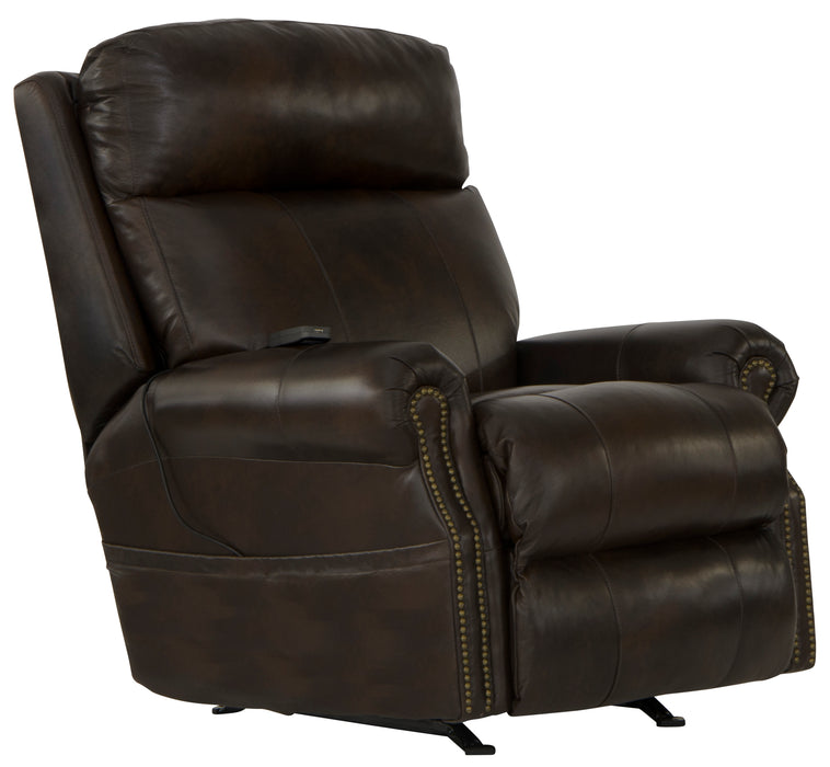 Vito Power Headrest Power Rocker Recl w/CR3 Heat/Massage/Lumbar - Nick's Furniture (IL)