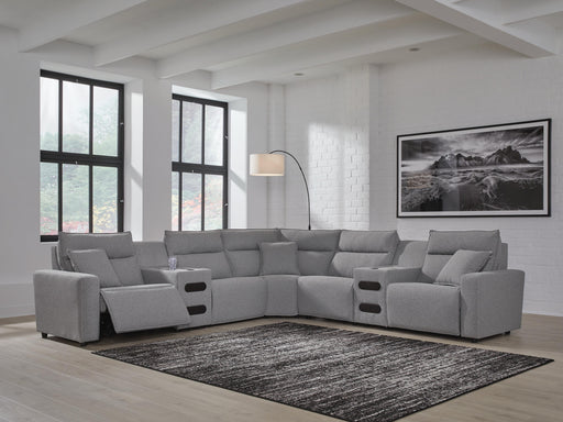 Modmax II Power Reclining Sectional with Audio Consoles - Nick's Furniture (IL)