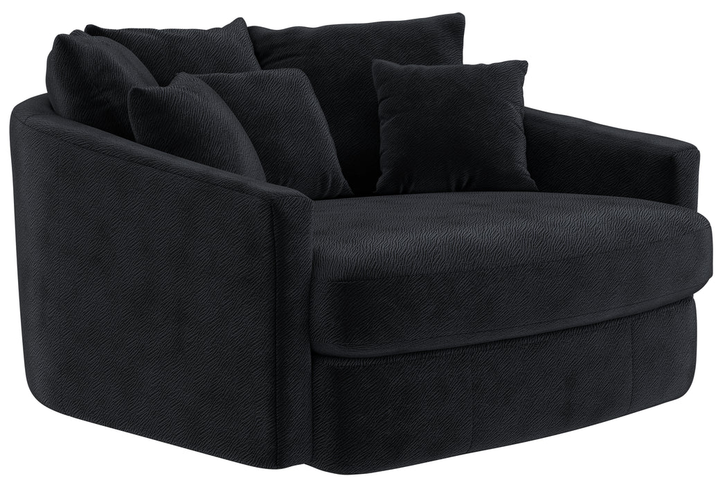 Matty Round Accent Cuddle Chaise - Nick's Furniture (IL)