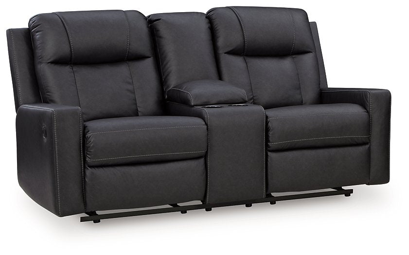 Mackmenville Reclining Loveseat with Console - Nick's Furniture (IL)
