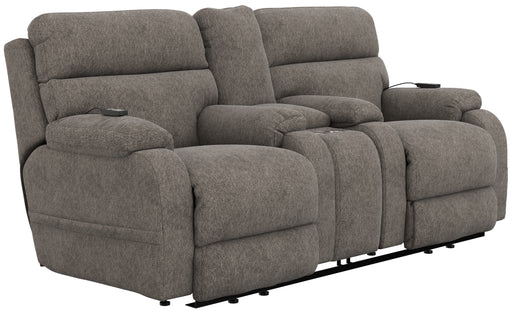 Regenerator Dual Lift Power Headrest Console Loveseat w/CR3 Heat/Massage/Lumbar/Zero Gravity - Nick's Furniture (IL)