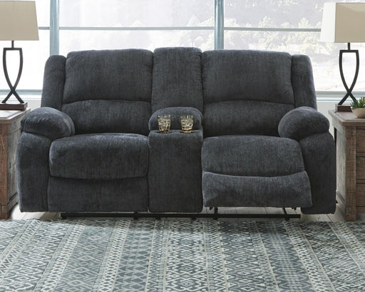 Draycoll Reclining Loveseat with Console - Nick's Furniture (IL)