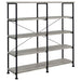 Analiese 4-shelf Open Bookcase Grey Driftwood image