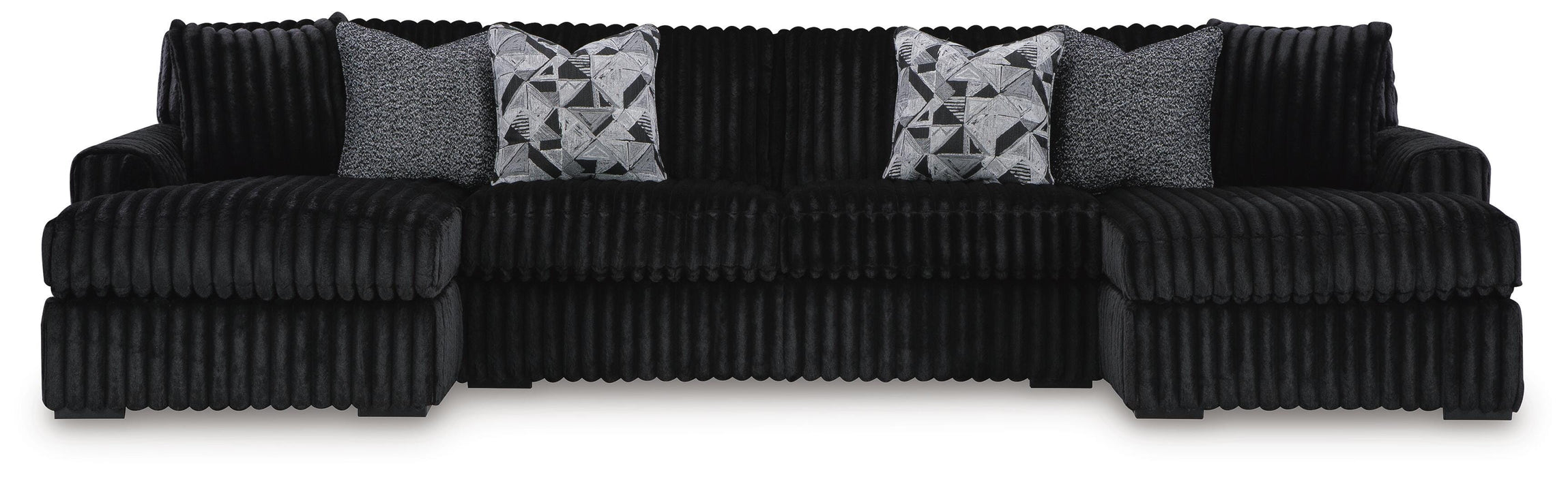 Midnight-Madness Sectional with Chaise - Nick's Furniture (IL)