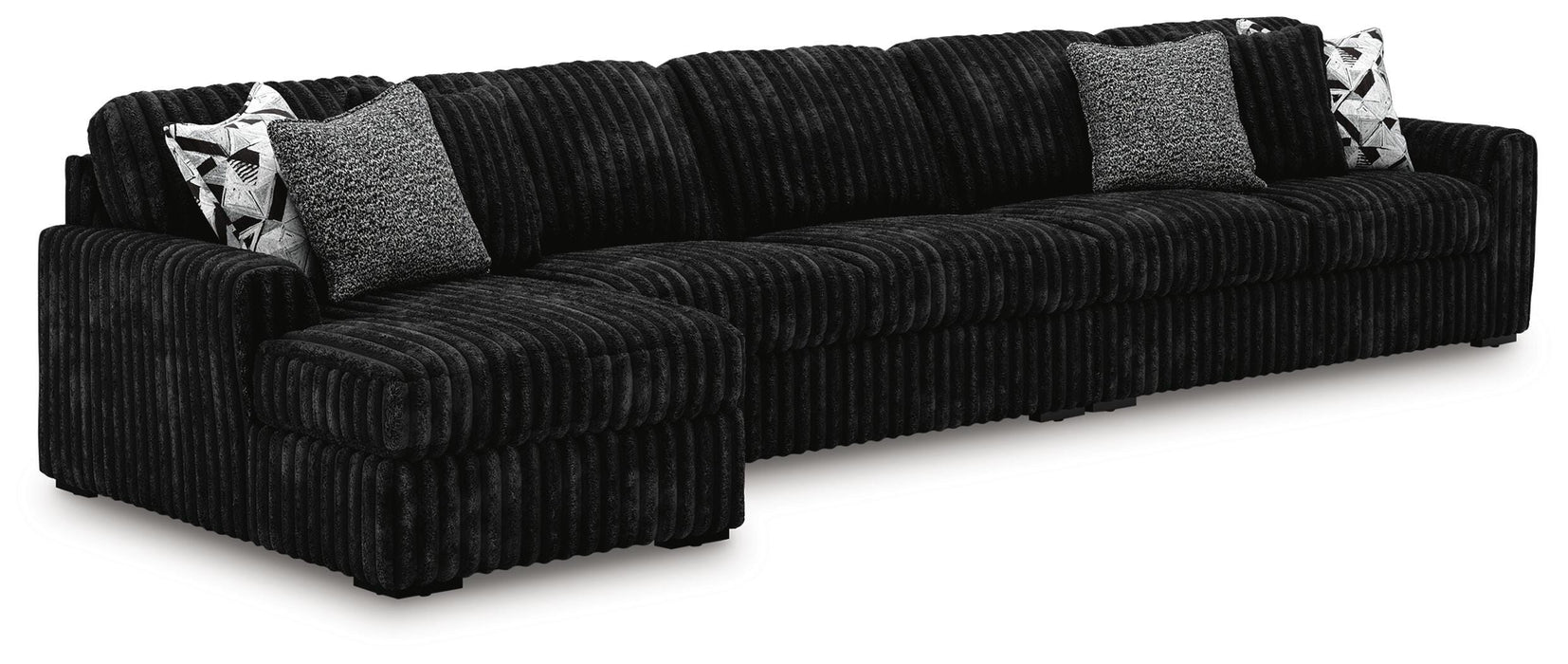 Midnight-Madness Sectional with Chaise - Nick's Furniture (IL)