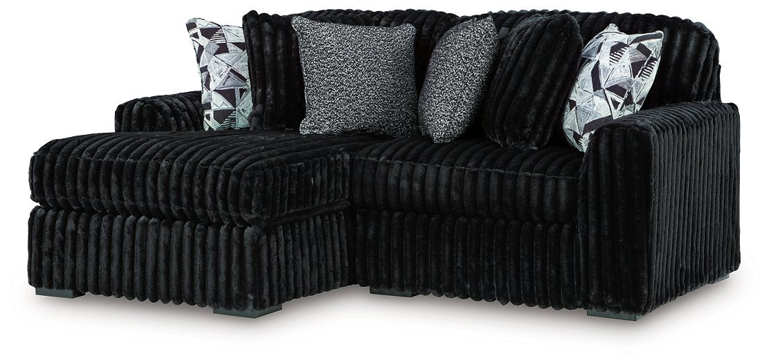 Midnight-Madness Sectional with Chaise - Nick's Furniture (IL)