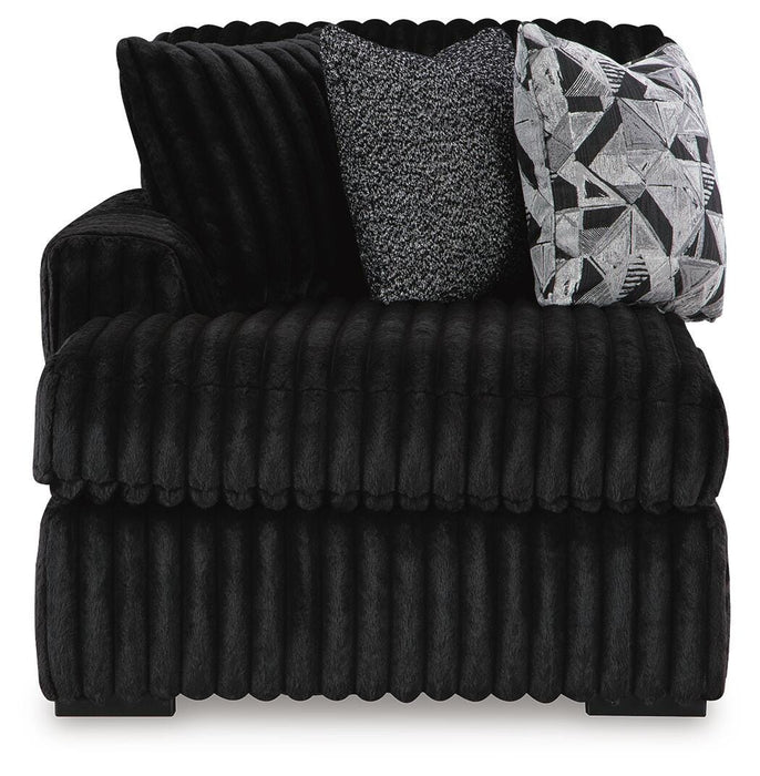 Midnight-Madness Sectional with Chaise - Nick's Furniture (IL)