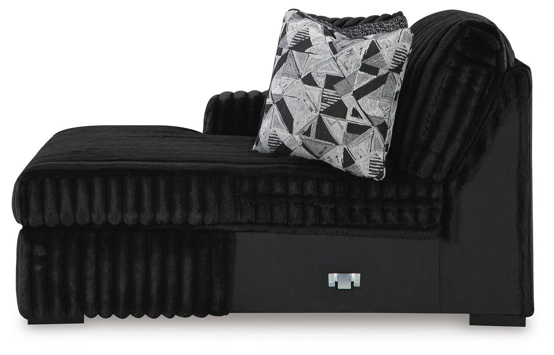 Midnight-Madness Sectional with Chaise - Nick's Furniture (IL)