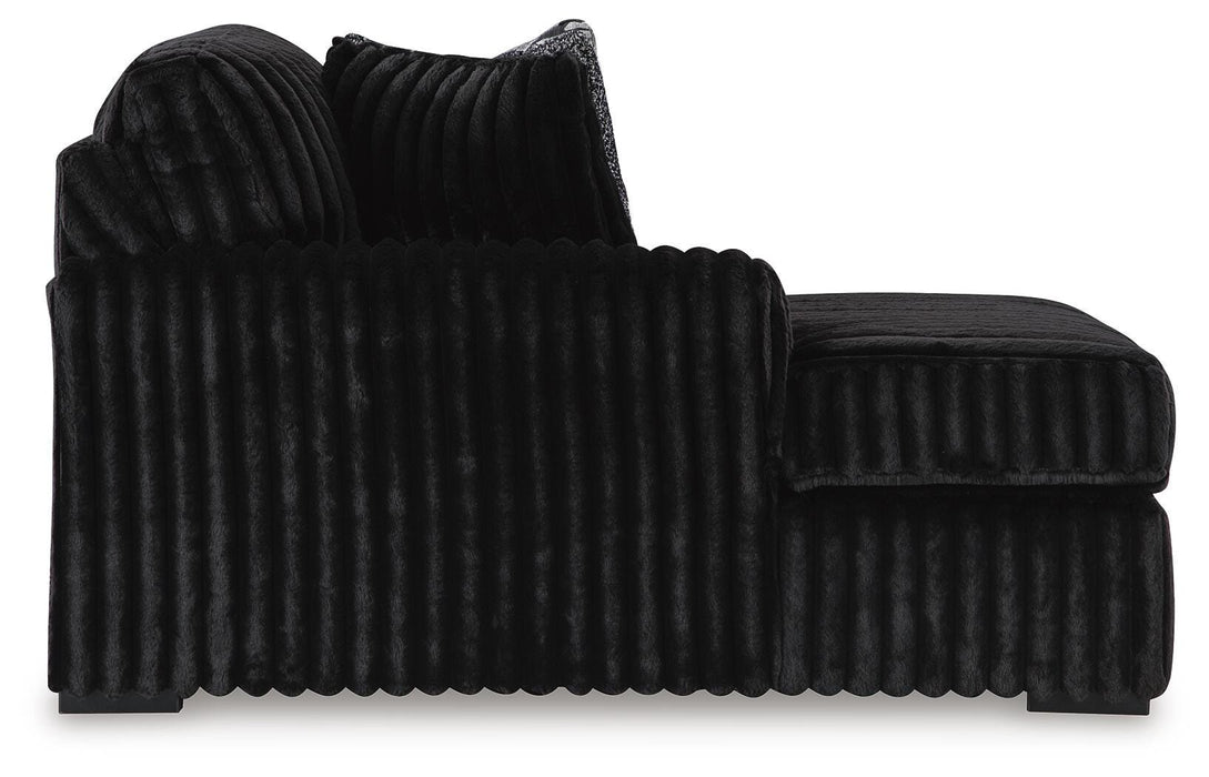 Midnight-Madness Sectional with Chaise - Nick's Furniture (IL)