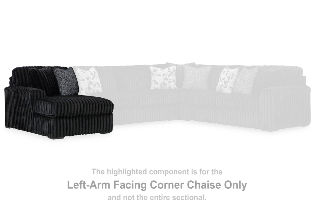 Midnight-Madness Sectional with Chaise - Nick's Furniture (IL)