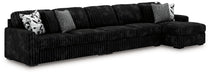 Midnight-Madness Sectional with Chaise - Nick's Furniture (IL)