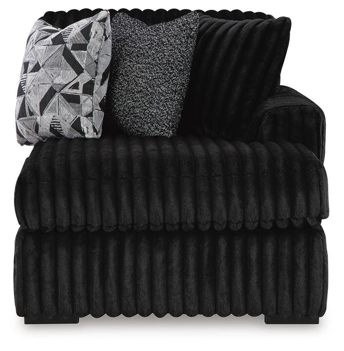 Midnight-Madness Sectional with Chaise - Nick's Furniture (IL)