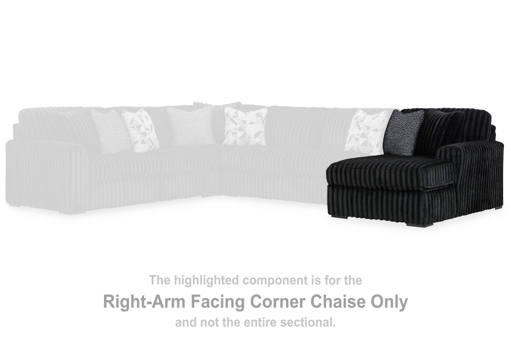 Midnight-Madness Sectional with Chaise - Nick's Furniture (IL)