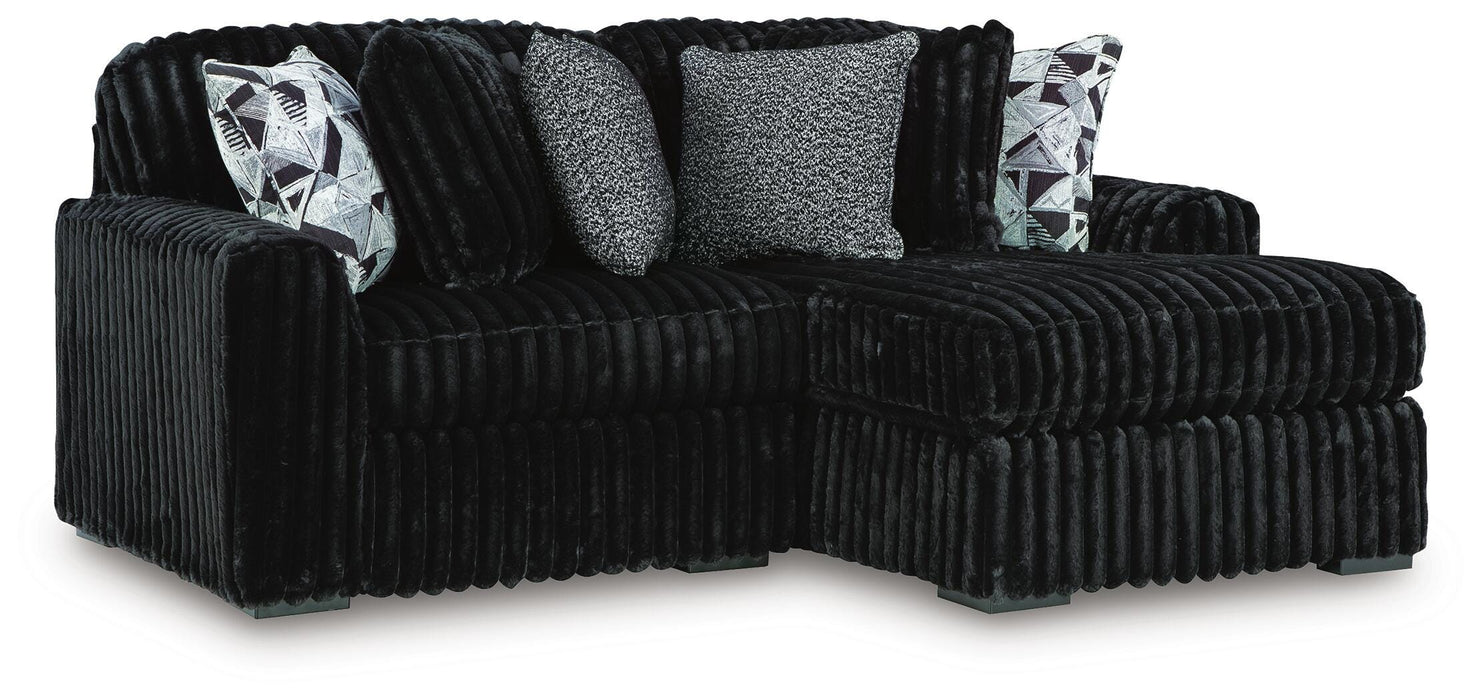 Midnight-Madness Sectional with Chaise - Nick's Furniture (IL)