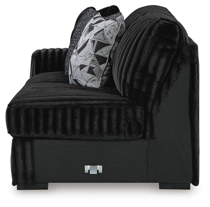 Midnight-Madness Sectional with Chaise - Nick's Furniture (IL)