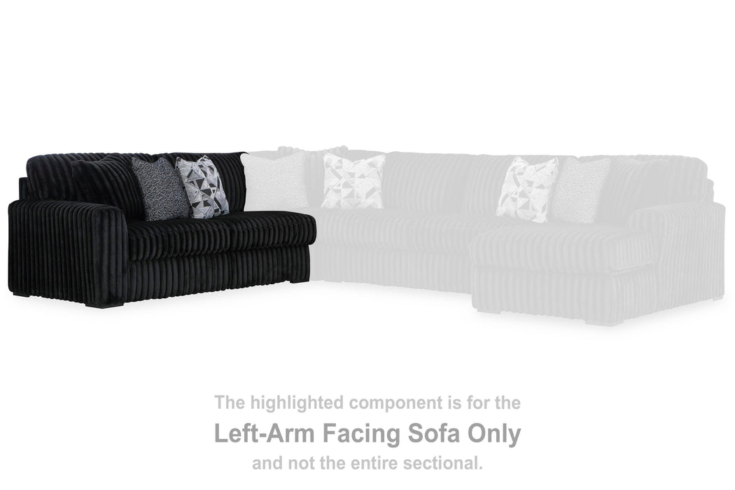 Midnight-Madness Sectional with Chaise - Nick's Furniture (IL)