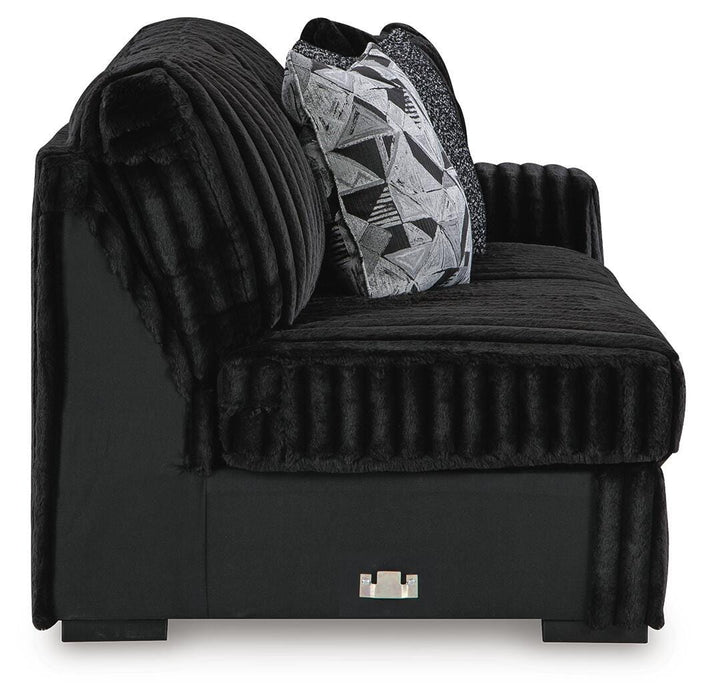 Midnight-Madness Sectional with Chaise - Nick's Furniture (IL)