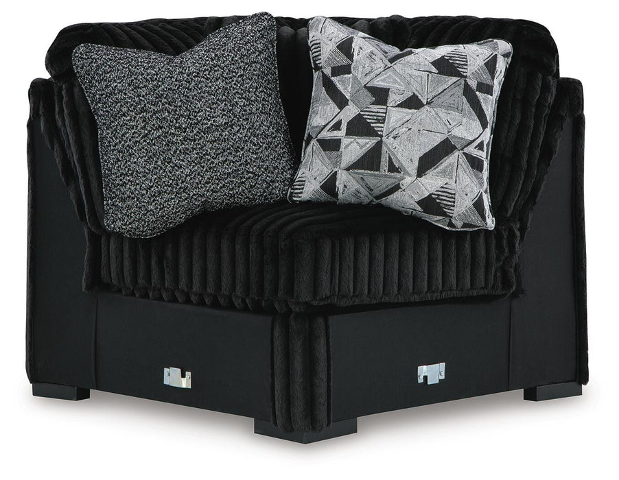 Midnight-Madness Sectional with Chaise - Nick's Furniture (IL)