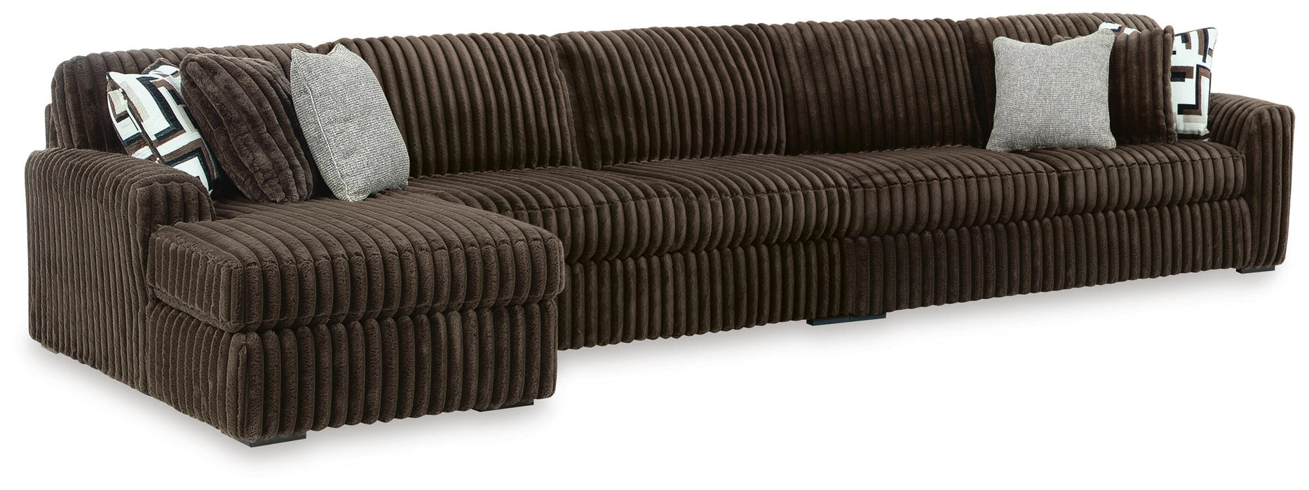 Midnight-Madness Sectional with Chaise - Nick's Furniture (IL)