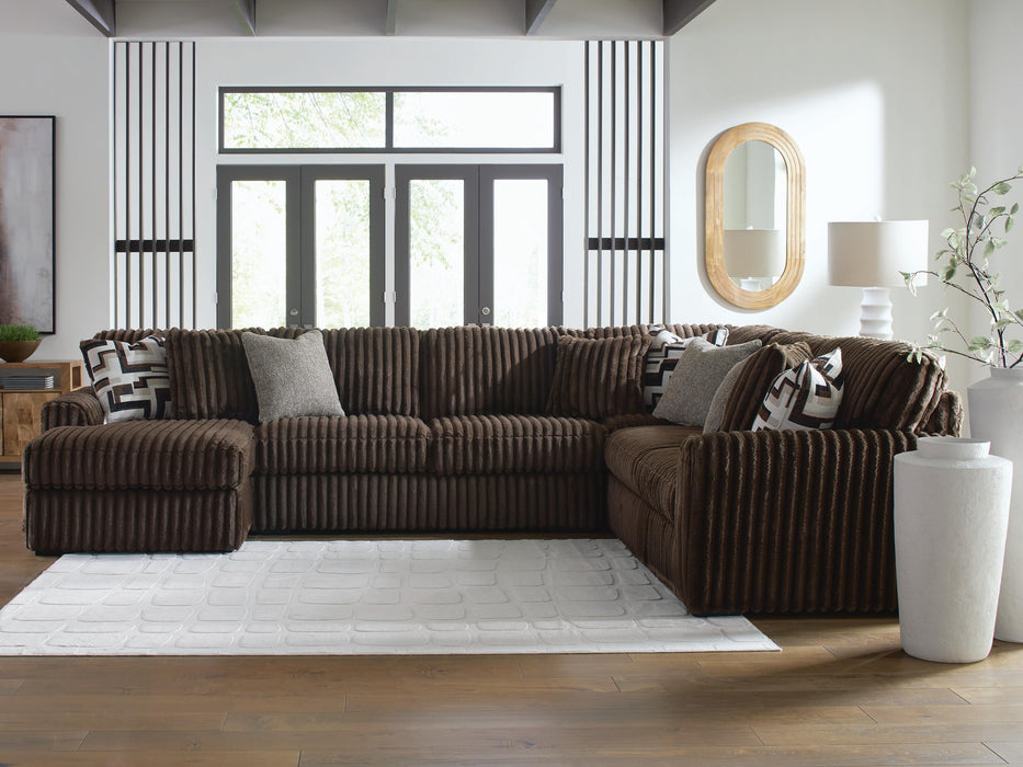 Midnight-Madness Sectional with Chaise - Nick's Furniture (IL)