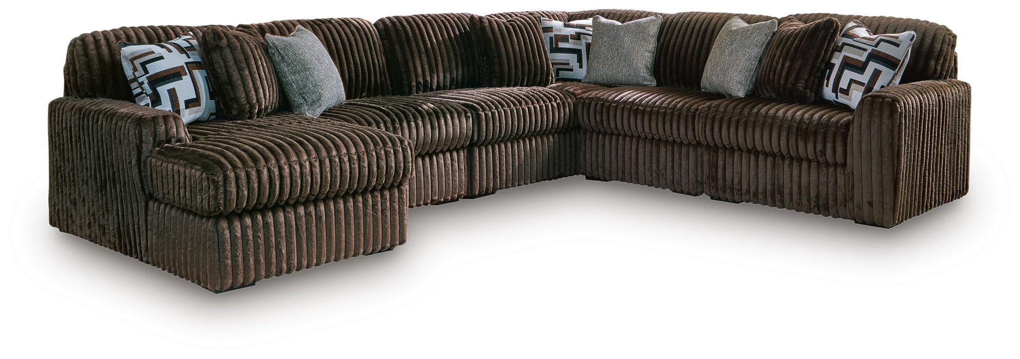 Midnight-Madness Sectional with Chaise - Nick's Furniture (IL)