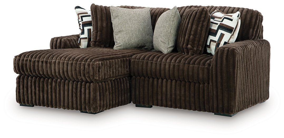 Midnight-Madness Sectional with Chaise - Nick's Furniture (IL)