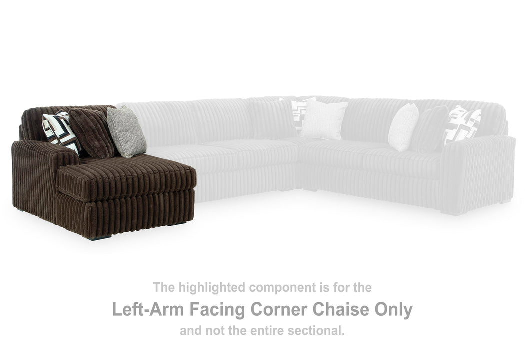 Midnight-Madness Sectional with Chaise - Nick's Furniture (IL)