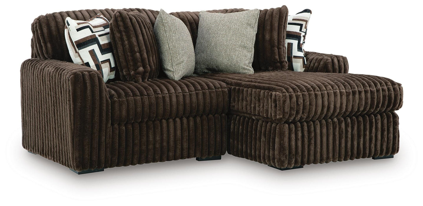 Midnight-Madness Sectional with Chaise - Nick's Furniture (IL)
