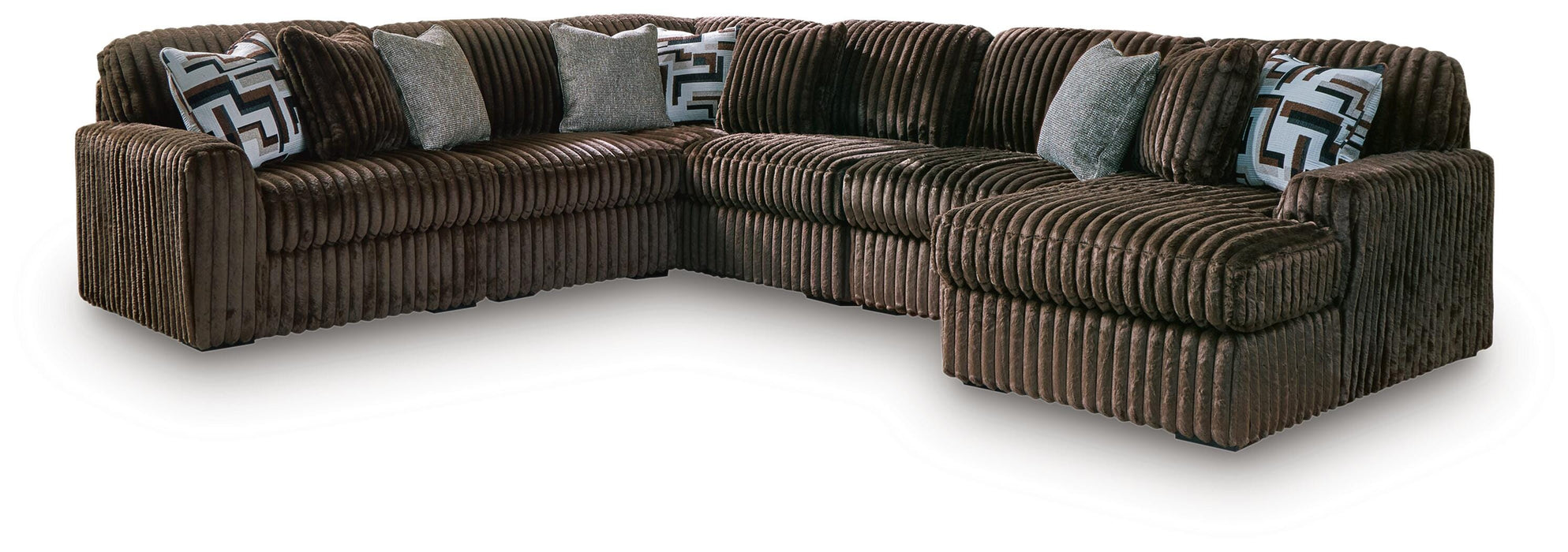 Midnight-Madness Sectional with Chaise - Nick's Furniture (IL)