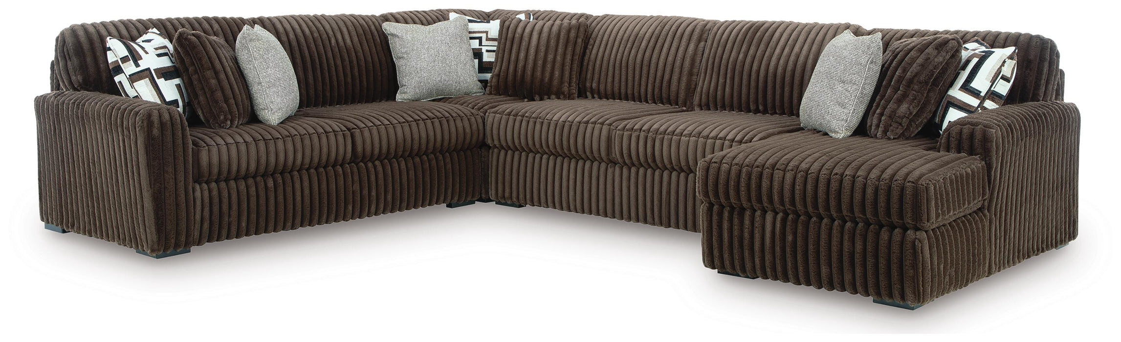 Midnight-Madness Sectional with Chaise - Nick's Furniture (IL)