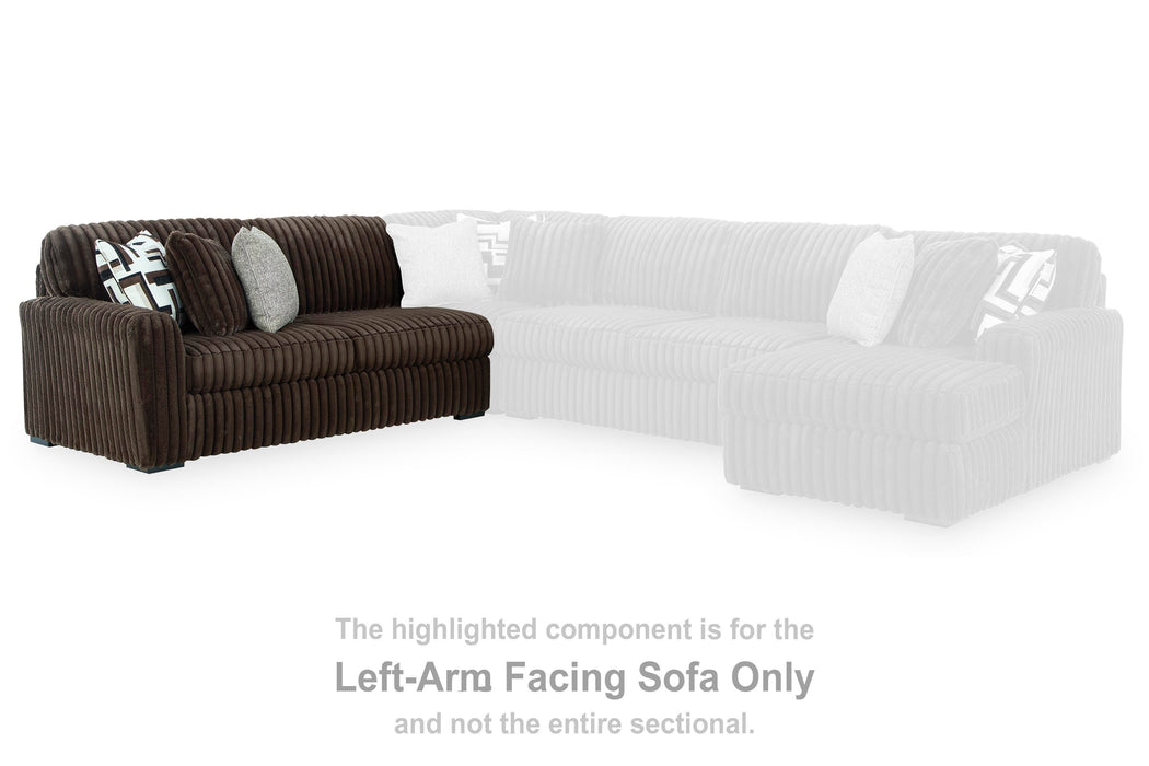 Midnight-Madness Sectional with Chaise - Nick's Furniture (IL)
