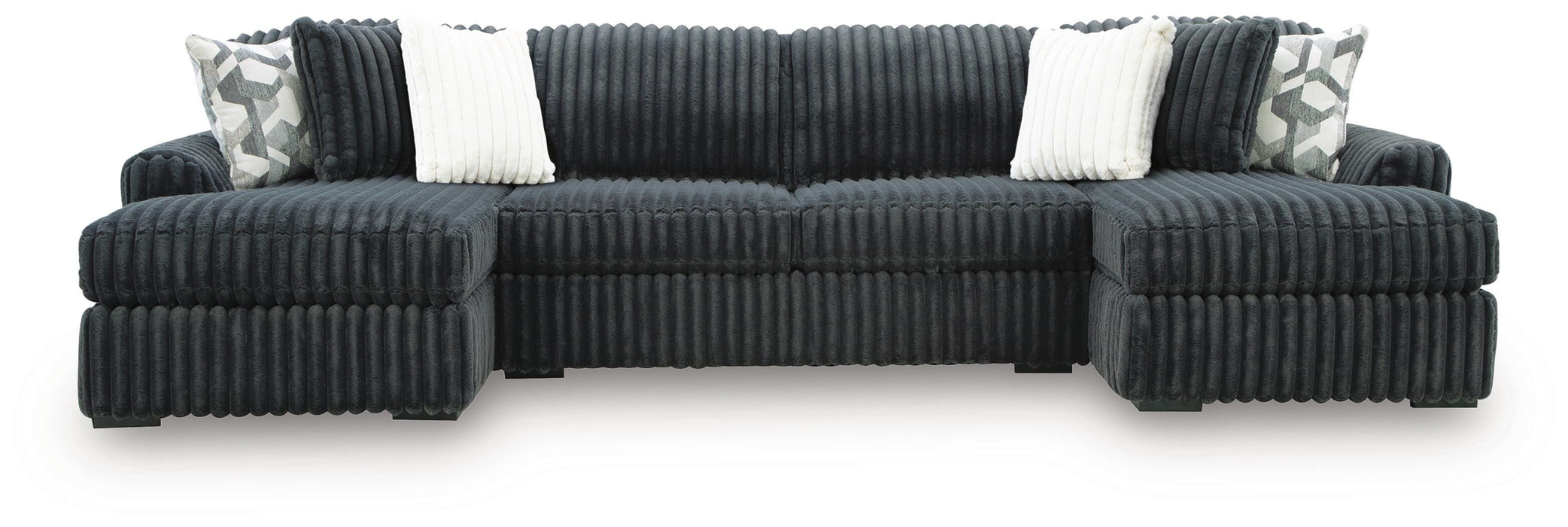 Midnight-Madness Sectional with Chaise - Nick's Furniture (IL)