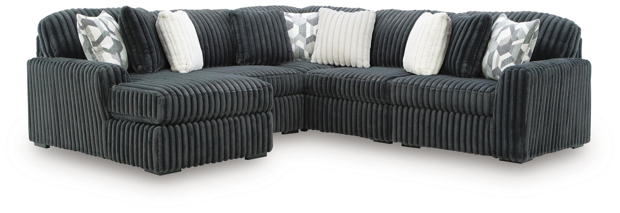 Midnight-Madness Sectional with Chaise - Nick's Furniture (IL)