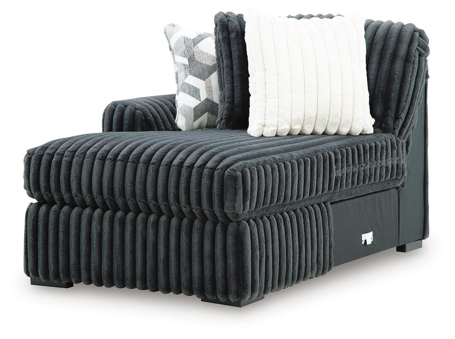 Midnight-Madness Sectional with Chaise - Nick's Furniture (IL)