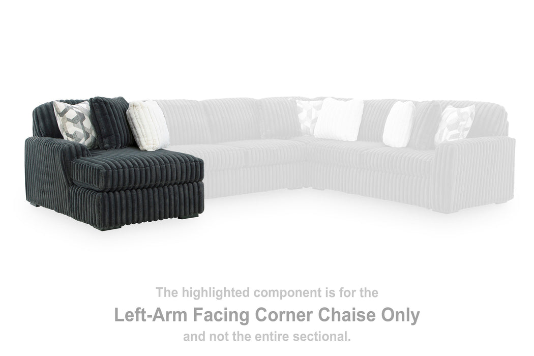 Midnight-Madness Sectional with Chaise - Nick's Furniture (IL)