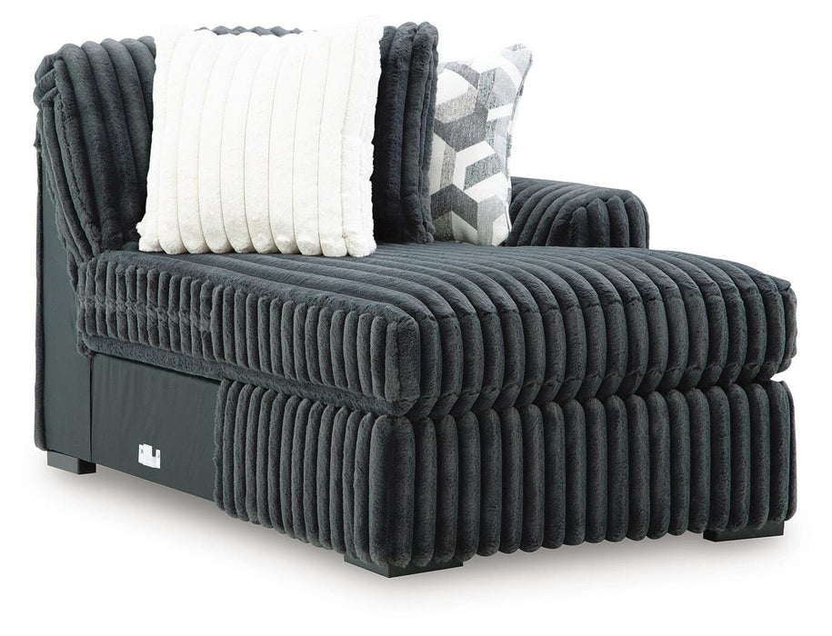 Midnight-Madness Sectional with Chaise - Nick's Furniture (IL)